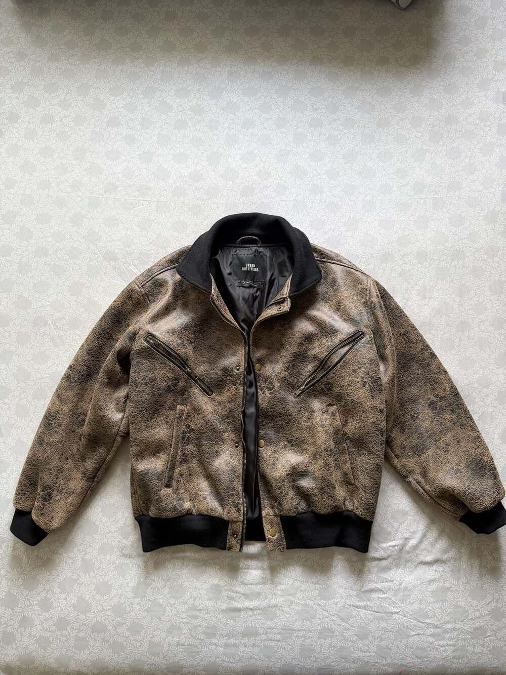Urban Outfitters Faux Leather Bomber Jacket